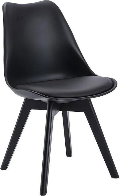 Stuhl Jody von Vente-unique in Schwarz matt - Bild 1