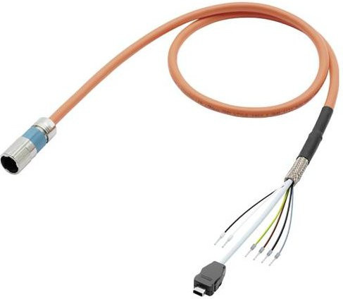 Siemens Sensor-Aktor-Steckverbinder 6FX50028QN211CB0 konfektioniert in Orange - Bild 1
