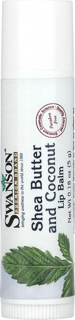Swanson Lippenbalsam Sheabutter und Kokosnuss, 5 g, Unisex - Bild 1