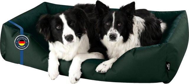 BedDog Hundebett ZARA Hundekissen als Hundesofa mit waschbarem Bezug in Grün - Bild 1