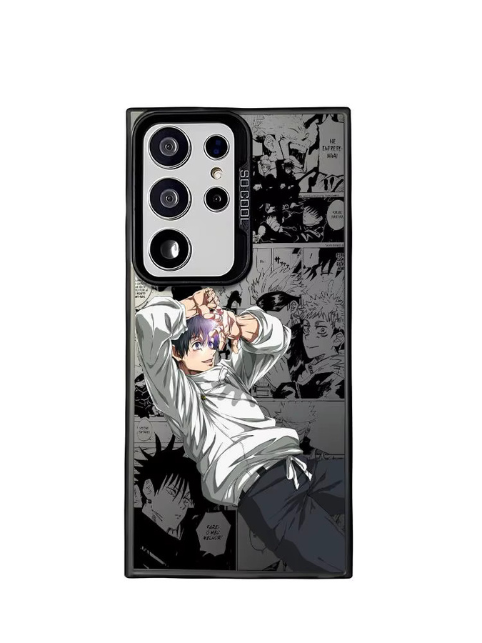 Stoßfeste TPU Handyhülle mit Okkotsu Y-Yuta Anime Design für Samsung Galaxy S25 S24 S23 S22 S21 Ultra Plus 5G in Schwarz und Multicolour - Bild 5