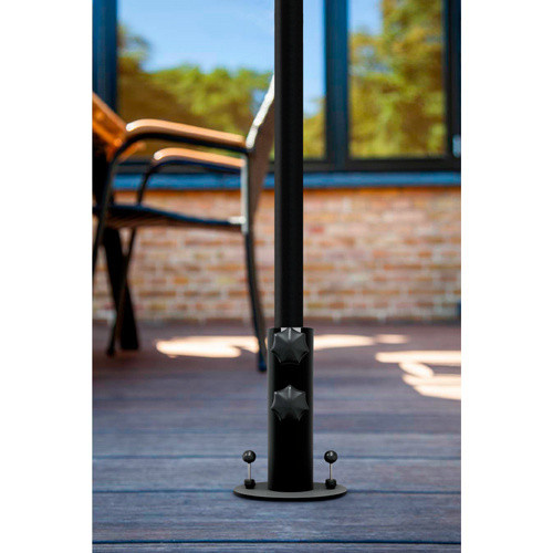Cinas Sonnenschirmständer Smartfoot aus Metall in Schwarz für Rohrdurchmesser 18-48 mm - Bild 2