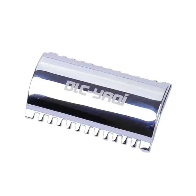 YAQI Sicherheitsrasierer für Herren, chromfarben, 0,20 mm Klingengapfen - Bild 2