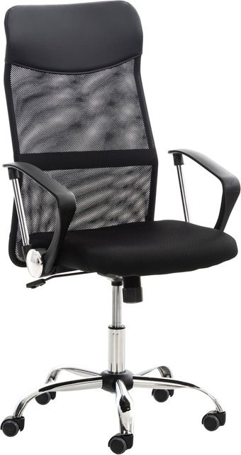 CLP Bürostuhl Washington Ergonomischer Drehstuhl in Schwarz mit Armlehnen und Wippmechanik - Bild 1