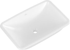 Villeroy & Boch Unterbauwaschbecken Loop & Friends aus Keramik in Weiß, B: 61,5 cm, T: 39 cm, mit Überlauf und ohne Hahnloch - Bild 1