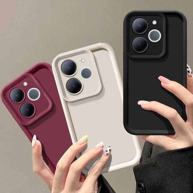 Luxus Candy Matte Soft Cover Handyhülle für Realme Note 70, Realme Note 70T und Realme Narzo 80 Lite 4G mit Anti-Fall-Schutz - Bild 1