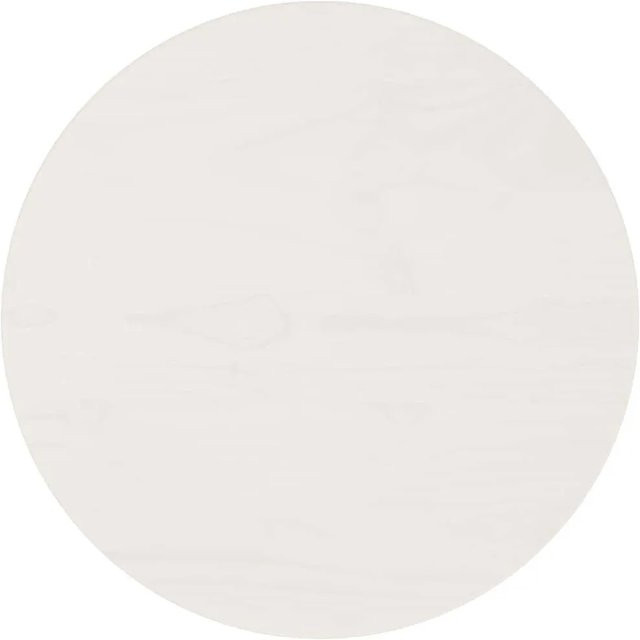 vidaXL Tischplatte aus Kiefer-Massivholz in Weiß, Durchmesser: 40 cm, Höhe: 2,5 cm - Bild 1