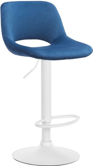 CLP Barhocker Camden mit Samt-Bezug und drehbarer Funktion in modernem Design - Bild 1