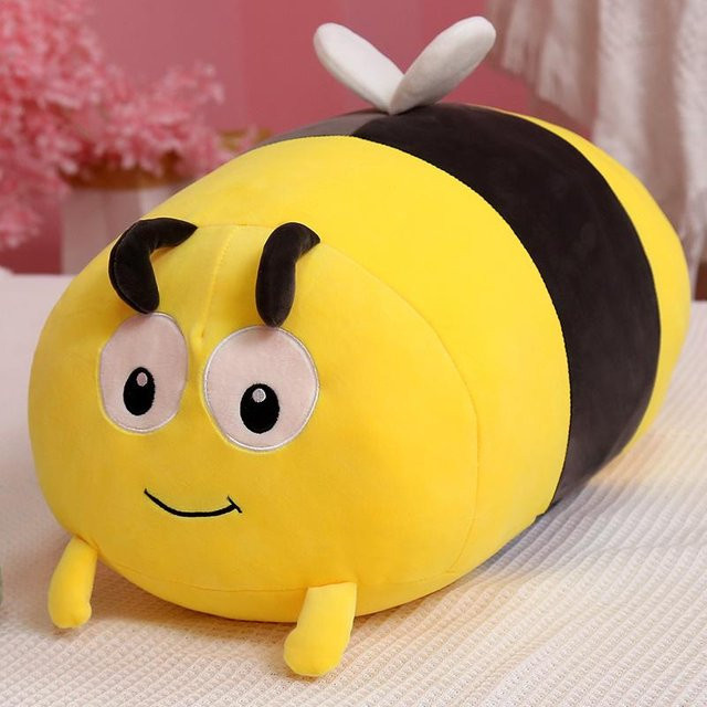 BC Pet Supplies Kawaii Insekten Plüschtier, Roter Marienkäfer Biene, 60cm, Rot, Gelb - Bild 1