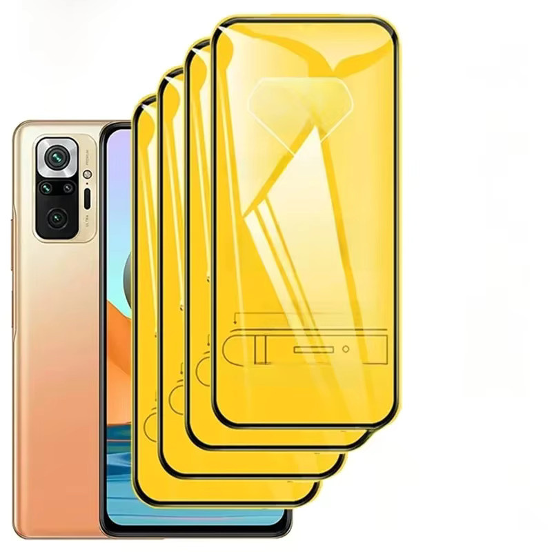 4er Set gehärtetes Schutzglas für Xiaomi Redmi Note Serie (Modelle: 12, 11, 10 Pro, 10S, 9S, 9, 8T, 8, 7, 6, 5, 9A, 9C, 9T, 10C) transparent - Bild 1