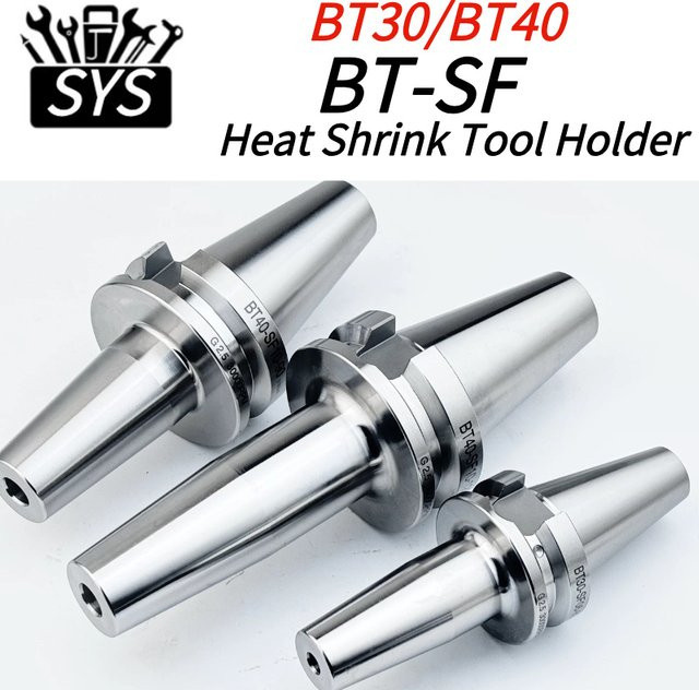 SYS Schrumpf-Werkzeughalter BT30 BT40 Präzision 0,002 mm gesintert Farbe Silber für 3 bis 12 mm - Bild 1