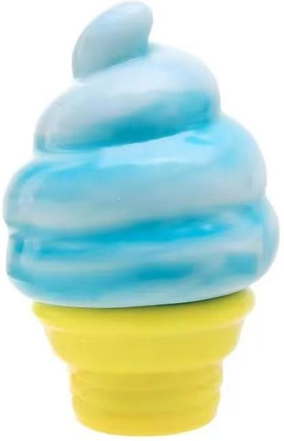 Binchi Nee Doh Eiscreme-förmiger Sahne-Hörnchen Sensorisches Fidget Spielzeug, blue - Bild 1