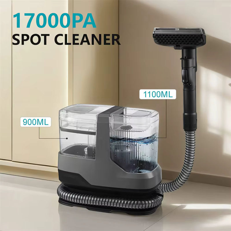 Vremota Dampfreinigungsgerät mit 1200W und 17KPa, Heiß- und Kaltwassersprühfunktion sowie integrierter Bürsten- und Saugfunktion, Grau - Bild 2