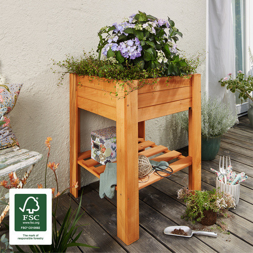 WAGNER SYSTEM Hochbeet aus Holz in Braun, B/T/H: 70,0 x 53,5 x 53,5 cm - Bild 2