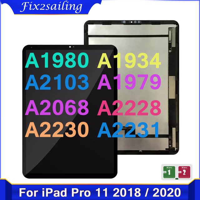 Apple LCD-Touchscreen Digitalisierfeld für iPad Pro 11 2018/2020 in Schwarz - Bild 1
