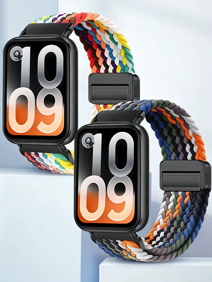 Uhrenarmband Nylon, geflochten, Bunt, Unisex - Bild 2
