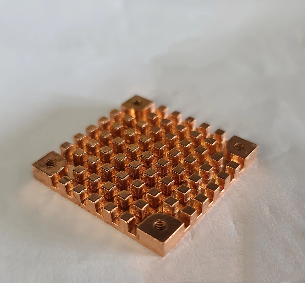 OEING Kupfer-Kühlkörper DIY Wärmeableiter Radiator für Elektronische Komponenten und CPU Chips in Braun - Bild 2