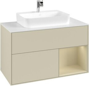 V&B Waschtischunterschrank Finion 100 in Lackausführung, Breite: 100 cm, Tiefe: 50,1 cm, Höhe: 50,1 cm - Bild 1