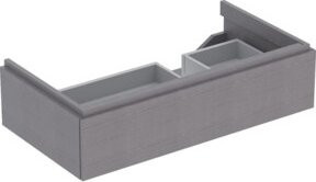 Geberit Waschtischunterschrank Xeno2 Wandhängend Grau Lackiert B/T/H: 88 x 46,2 x 46,2 cm - Bild 1