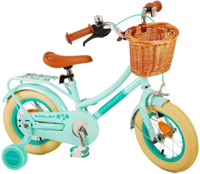 TPFSports Excellent Kinderfahrrad, Mädchen, 12 Zoll, Grün, Rücktritt + Handbremse - Bild 1