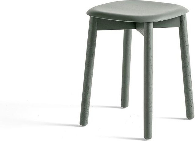 HAY Soft Edge 72 Stool in Grün mit Holzgestell - Bild 1