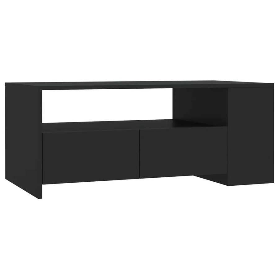 vidaXL Couchtisch Modell 3 in Schwarz aus Holzwerkstoff, B/T/H: 102 x 55 x 42 cm - Bild 2