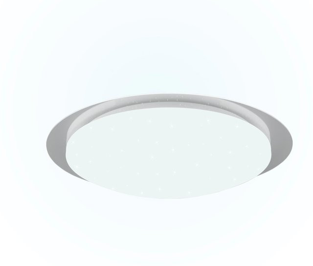Trio LED-Deckenleuchte Frodeno in Weiß, dimmbar mit Fernbedienung, H: 10,2 cm, B: 48 cm, T: 48 cm - Bild 1