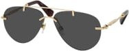 Burberry BE 3151 Sonnenbrille Aviator, randlos, Metall, gold, grey, Damen - Bild 1