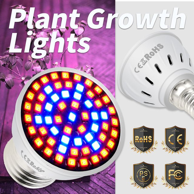 LED Vollspektrum Pflanzenlampe für Indoor-Anbau und Hydroponik, 220V, Weiß - Bild 1