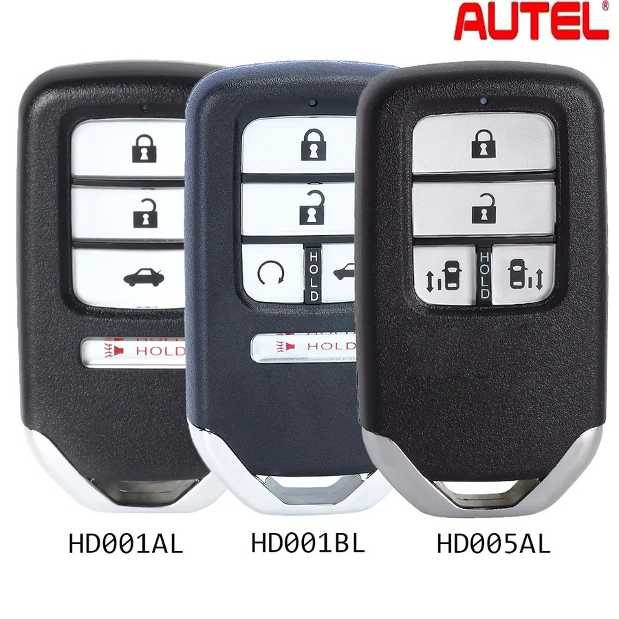 Autel PREMIUM Typ IKEY HD004AL/HD005AL/HD004BL Universeller Smart-Fernschlüssel 315MHz/433MHz für Honda, kompatibel mit KM100 IM508 IM608, Schwarz - Bild 4