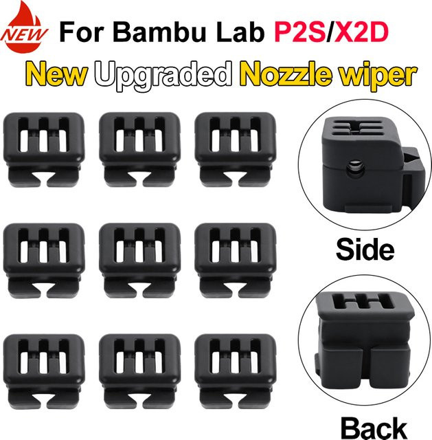 Bambu Lab Silikonbürste Düsenreiniger für Hotend-Reinigung in Schwarz - Bild 1