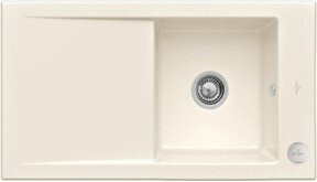 Villeroy & Boch Timeline 50 Flat bündige Spüle mit Ablagegarnitur und Excenterbetätigung in Crema/Beige - Bild 1