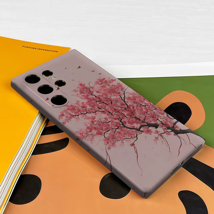 Stoßfeste Handyhülle mit Kirschblüten-Design für Samsung Galaxy S26 S25 S24 S23 Ultra Plus, robuste Doppelschicht Rückabdeckung - Bild 3