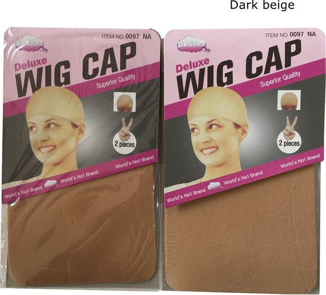 Braune Perückenhaarnetze, 10 Stück, elastisch, Unisex - Bild 1