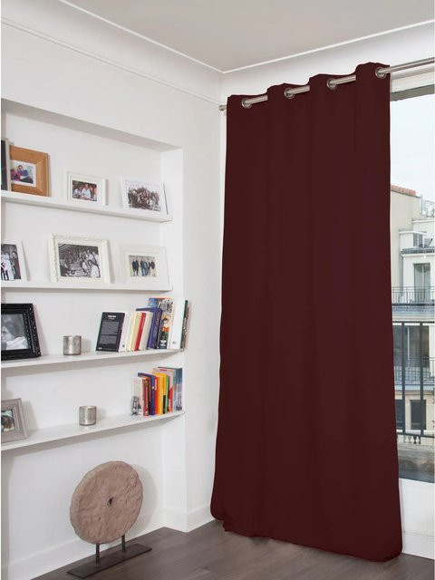 Moondream Verdunkelungsvorhang Bordeauxrot mit Ösen, Höhe: 260 cm, Breite: 145 cm - Bild 1