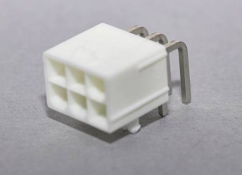 Molex Einbau-Buchsenleiste in Weiß mit 6 Polen und 4,2 mm Rastermaß - Bild 1