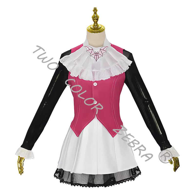 Monster High Draculaura Cosplay Kostüm Kleid Perücke, Komplettset - Bild 5