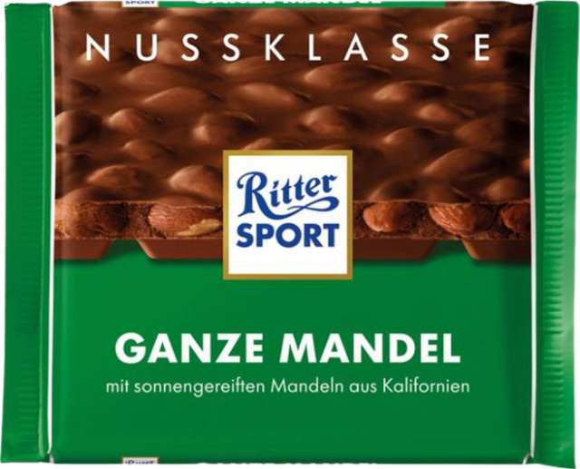 RITTER SPORT Nuss-Klasse Ganze Mandel Schokoladentafel 100 g - Bild 1
