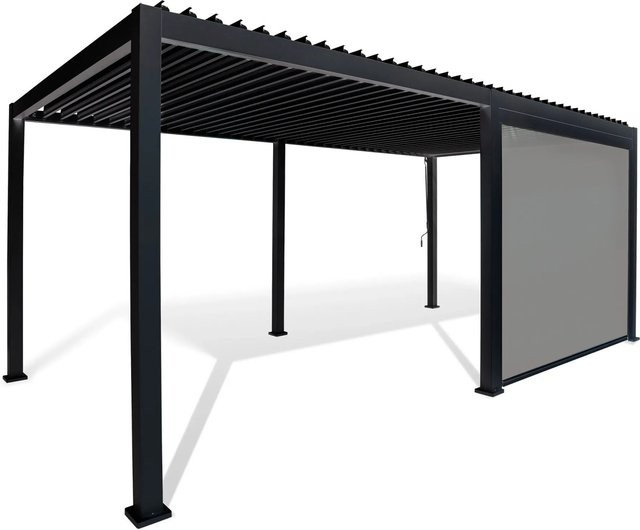Barths Seitenrollo Anthrazit für Pergola Cadiz, Höhe: 265 cm - Bild 1