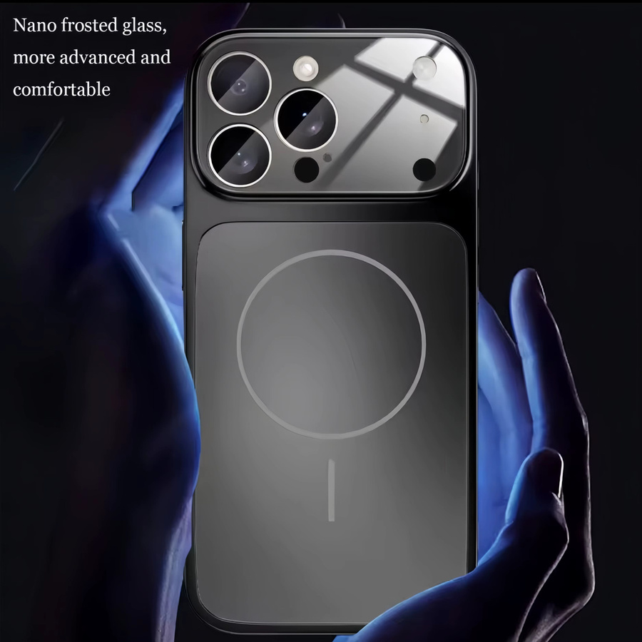 Magnetische Handyhülle für Apple iPhone 13 14 15 16 17 Pro Max in Schwarz - Bild 2