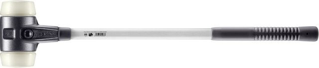 Halder Simplex Vorschlaghammer mit Nylonkopf und Fiberglasstiel, Schwarz-Weiß, Durchmesser: 80 mm - Bild 2