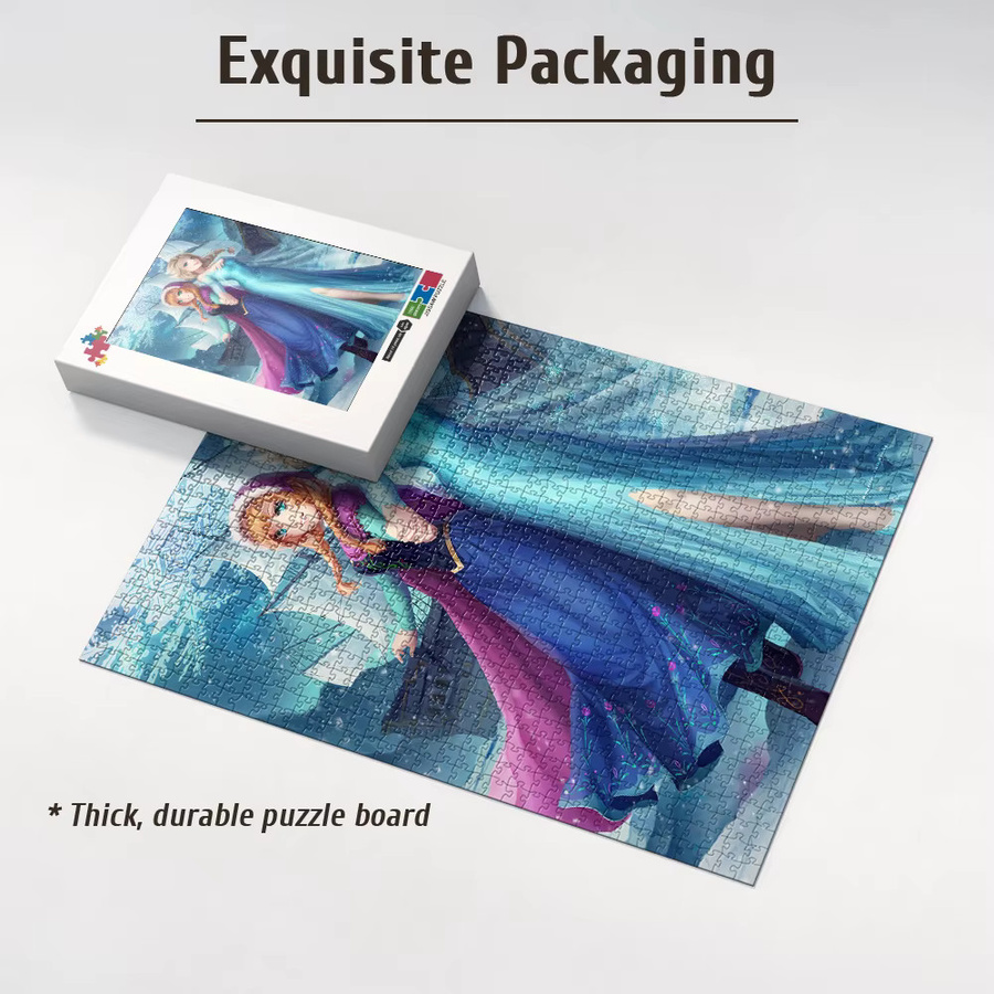 Funko Die Eiskönigin Elsa & Anna Szenen-Puzzle, Holz, 108 Teile - Bild 2