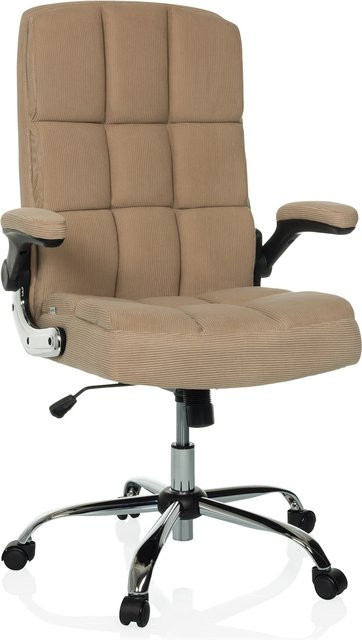 MyBuero Chefsessel RELAX WD 100 Home Office in Beige mit Stoffbezug und abklappbaren Armlehnen - Bild 1