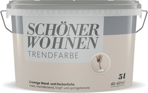 Schöner Wohnen Dispersionsfarbe Trendfarbe Cosy matt beige 5,0 l - Bild 1