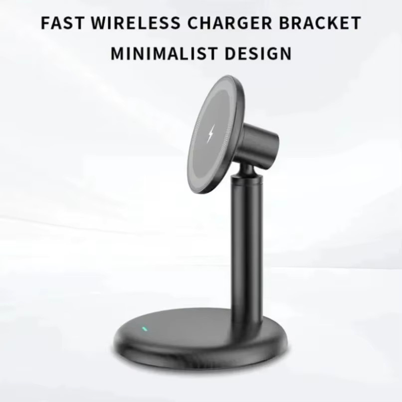 VIKEFON Magnetische Drahtlose Ladestation für iPhone und Samsung in Schwarz - Bild 3