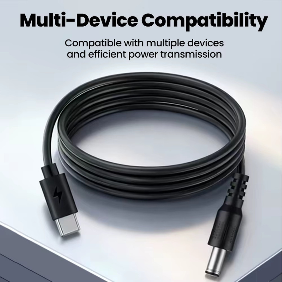 Olaf USB-C auf DC Power Boost Kabel 5V zu 12V Adapter mit 14 Barrel Plugs in Schwarz für Wifi Router und TV Box - Bild 4