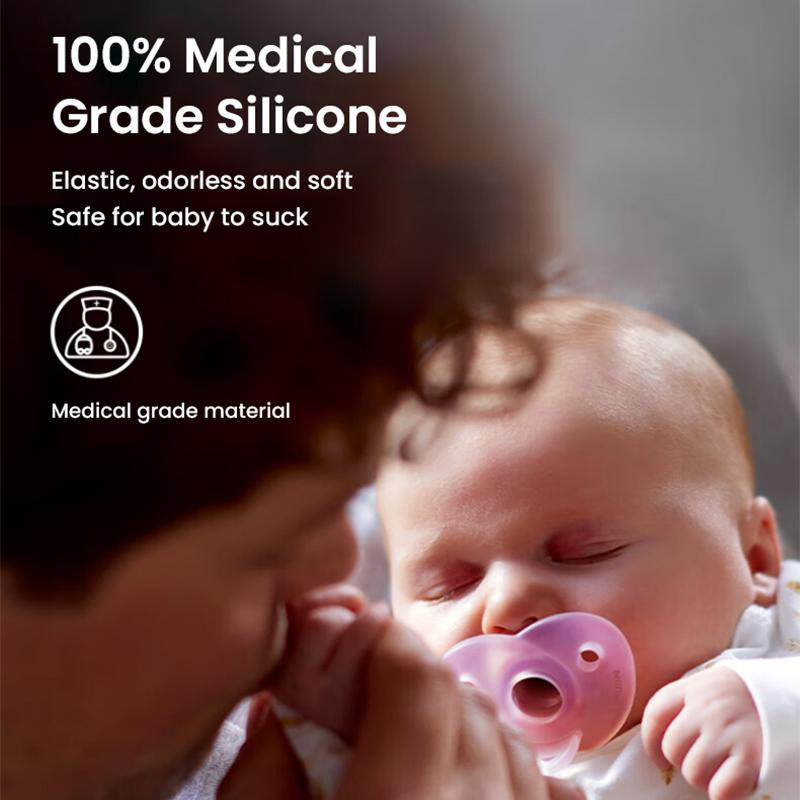 Philips Avent Soothie Schnuller aus Vollsilikon für Neugeborene 0-6 Monate in Rosa - Bild 3