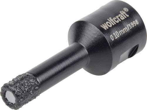 Wolfcraft Lochsäge diamantbestückt in Schwarz, Durchmesser: 10 mm - Bild 1