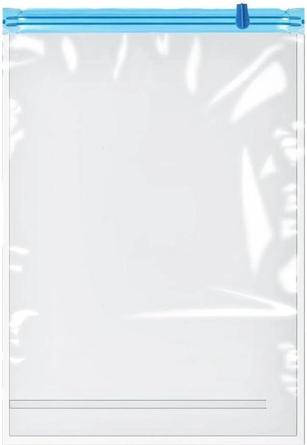 Warm Magpie Home Wiederverwendbare Reise-Luftvakuumsäcke, Aufrollbare Kompressionsaufbewahrungstaschen für Koffer, 2er-Set, Transparent/Weiß, B: 40 cm, T: 50 cm - Bild 1