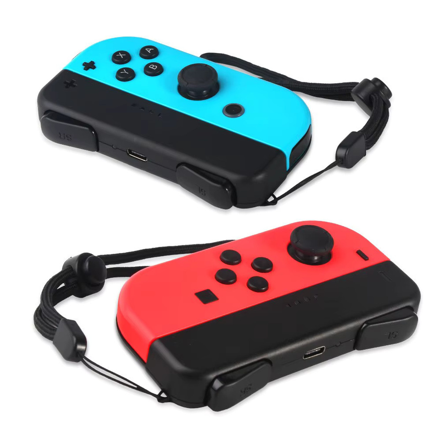 Ipega TNS-1729 2er-Pack Mini-Griffe für Nintendo Switch Joy-Con in Schwarz mit Ladefunktion, LED-Lichtführung und zusätzlichen Tasten - Bild 2